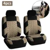 Universal 4pcs Carro frontal assento completo 3D Impressão de pneus Interior Acessórios de interiores Protetor de protetor de poliéster Tecido de poliéster