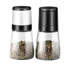 Mills 2Pcs Set Pepper Grinder Glass Manual Salt and Mill Spice Shakers Kitchen Tools Accessories 221130