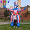 wholesale Rainbow Giant Inflatable Clown Costume Adults Joker Super Circus Props For Adults Carnival Decoration