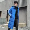 Mens Vests Winter Hooded Down Jackets Long Comfortable and Versatile Casual Coats 221130