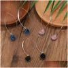 Dangle Chandelier Colorf Round Druzy Resin Charm Dangle Earrings Korean Style Long Hook Statement For Women Fashion Jewelry Drop De Dhg1B