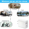 EU US Chargeurs rapides rapides 10W 20W 40W Double Ports PD Type c Chargeur mural Adaptateurs secteur automatiques pour Iphone Samsung Tablet Pc Téléphone Android