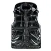 Gilet da uomo Gilet invernale da uomo Gilet corto con cappuccio di colore brillante Giacca imbottita in cotone senza maniche Gilet invernale da donna 221130