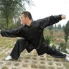 Vêtements ethniques Chinois Tai Chi Costume Soie Wushu Performance respirante d'été