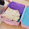 Depolama Çantaları Taşınabilir Dokunmasız Çamaşır Ayakkabı Ev Seyahat Poşeti Tote Drawstring Çanta Organizatör Aksesuarları
