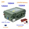 24V 100AH 120AH 150AH LiFePO4 Battery 24V lifepo4 battery 100ah 120ah 150ah 24v lithium battery for Inverter Motor Sounder