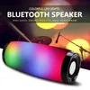 Светодиодный Bluetooth-динамик, портативный с веревкой, уличный громкоговоритель, 1200 мАч, тканевый водонепроницаемый сабвуфер, FM-радио для планшетных телефонов