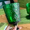 Vintage Groene Vine Goblet Mokken Relief Designer Wijnbeker Drinkglas Vruchtensap Koud Drankje Cups Thuis Drinkware Liefhebbers Huwelijksgeschenken Met Doos