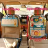 Cartoon Car Seat Back Organizer Multi-Pocket Storage Bag Tablet Holder Auto Interi￶r Tillbeh￶r Stukel Stiding