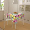 Nappe Colroful Fleurs Lumineuses Nappe Imprimé Floral Protection Buffet Couverture Polyester Imprimé Moderne