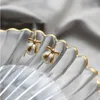 Orecchini pendenti Gancio in acciaio inossidabile per le donne Alla moda 2022 Tendenza Perla Coreana Placcato oro Orecchini Accessori Gioelleria raffinata e alla moda Aretes