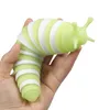 Decompression Toy LED Articulated Slug Flexible Great Desk Fidget Glow in the Dark Antistress Sensory s Dropship 221129