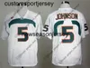 Maillot de football NCAA Hurricanes 5 Andre Johnson Brad Kaaya 20 Ed Reed Sean Taylor Orange Blanc S-XXL 22