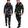 Tracksuits voor heren hapsed jumpsuit herfst camouflage lange mouw rits rompers mode passen casual sport fitness kleding met zakken 221130