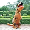 Figurino do tema T-Rex Dinossauro infl￡vel Purim Halloween Party Cosplay Fancy Suits MASCOT Cartoon Vestido de anime para crian￧as adultas 221130