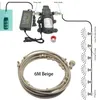 Sprutor Misting Cooling System med Pump Filter Kit 20ft 60ft Line Brass Munstycke 5L min för utdooor Patio Porch Backyard 221129