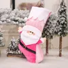 Christmas Decorations Personalised Stocking Baby Girl Pink Custom Name Family Gift First Ornament 221130