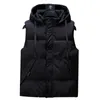 Mens Vests Winter Sleeveless Jacket Thick Camouflage Vest Casual Hooded Waistcoat Male Warm Outwear Plus Size 7XL 221130