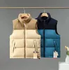 Winter Mens Vests Puffy Jacket Sleeveless 남성 여성 재킷 패션 아래 면화 양복 조끼 디자인 코트 커플 조끼 따뜻한 코트 S-2XL