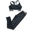 Yoga-outfits voor dames Sneldrogend sportvest Nauwsluitende elastische leggings Womens Workout Sportswear Designer Sportswears