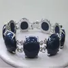 Mode-sieraden Groothandel 10X14MM Kraal Lapis lazuli Armband