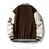 Herrjackor herrar harajuku bomberrock par basebolljacka unisex kvinnor pojkv￤n stil skol uniform hiphop varsity rockar man 221130