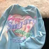 Sweats à capuche pour femmes Sweat-shirts Mode coréenne Mignon Amour sucré Sweat Femmes Automne Coton À Manches Longues Tops Harajuku Pulls Kawaii Vêtements pour Les Adolescents 221129