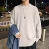 Męskie swetry w stylu koreański mężczyźni Turtleeck moda szczupła fit pullover swobodne dzianiny pullover męski solidny 221130