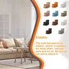 Chair Covers Recliner Cover Sofa Solid Color Full Sleeve Reclining Dust-proof Anti-slide Protector For Bedroom Room Orange