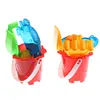 Песчаная игра на воде Fun Beach Bucket Set for Kids Summer Toys Castle Spade Shovel Shovel Rake Tools плесени 221129