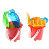 Giochi con la sabbia Divertimento in acqua Set da spiaggia con secchiello per bambini Giocattoli estivi Castle Spade Pala Rastrello Strumenti Stampi 221129