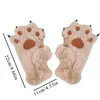 Gants de patte d'ours de dessin animé mignon, en velours d'hiver, griffe d'ours moelleuse, Costume de Cosplay d'halloween, mitaines pour femmes et enfants