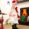 Julekorationer Ourwarm Canvas Santa påsar med dragsko gåva Stor Hessian Burlap Sacks år levererar 50x70cm 221130