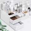 Opbergdozen make -uplade organisator houder grote capaciteit cosmetische doos voor borstel sieraden nagellakcontainer bureaublad sundries