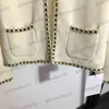 여자 재킷 디자이너 카디건 여성 스웨터 CNL 다이아몬드 자수 스웨터 밝은 실크 짠 v- 넥 니크 니트 카디건 여성 의류 RQTX