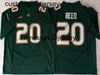 Maillot de football NCAA Hurricanes 5 Andre Johnson Brad Kaaya 20 Ed Reed Sean Taylor Orange Blanc S-XXL 22