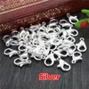 12x6mm 9 färger pläterade modesmycken fynd Alloy Lobster Clasp Hooks For Necklace Armband Chain DIY