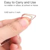 Wyświetlacz reklamy Ppyy400 PCS Rose Gold Cute Paper Clips gładkie klipsy papierowe do uczeń uczeń biurowego 1 cala 25 mm 221130