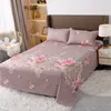 Bedding sets 3PC Sheet Home Textile Printing Color Flat s Polyester Bed Linen For King Queen Size With Pillowcase2 221129