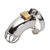 Cockrings Big Metal Cock Cage Male Chastity Device BDSM Sex Toys for Men Penis Lock Erotic Bondage Husband Loyalty Drop 221130