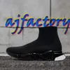Plattformskor Sock Boots Socks Mens Trainers Boot Womens Shoe Red Sneakers Speed ​​Trainer Fashion Casual Balck Me