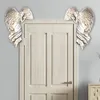 Nyhetsartiklar 2st Dörrram Angel Staty Vänster Höger hörn Figurinprydnad för Home Premium Material Decor Crafts 221129