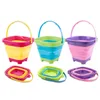 Sable Play Water Children Children Bucket Bucket pliable jouet portable Game d'été Télescopique Toys Toys Multi Put Storage 221129