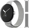 For Google Watch Milanese Straps with Magnetic Clasp Stainless Steel Metal Sport Loop Bands Compatible with Pixel Smartwatch
