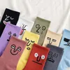 Erkek Çorap Kore Funky Harajuku Trend Kadınlar Renkli Komik İfade Kız Kawaii SOCKS UNISEX SURUCU 221130