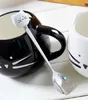 Mugs Ceramic Cute Cat With Spoon Coffee Tea Milk Animal Cups Handle 400ml Drinkware Nice Gifts 221130