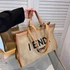 Design Bag Factory Wholesale and Retail Straw Women's 2023 New Trend Fashion Beach Shoulder Simple Tote Bag