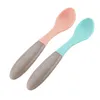 Dinnerware Define Silicone Baby Spoons Feeding Spoon Conjunto de chiclete BPA Ftalato de chumbo e plástico MS-337-2