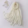 Schals Hohe Qualität Baumwolle Plaid Schal Frauen Kopftuch Muslimischen Hijabs Quaste Stil Einfache Warme Sonnenschutz Lange Schal