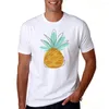 Herrar t shirts 2022 sommar ananasskjorta m￤n s￶t tecknad t-shirt o-hals kort ￤rm t-shirt man coola toppar tees tees